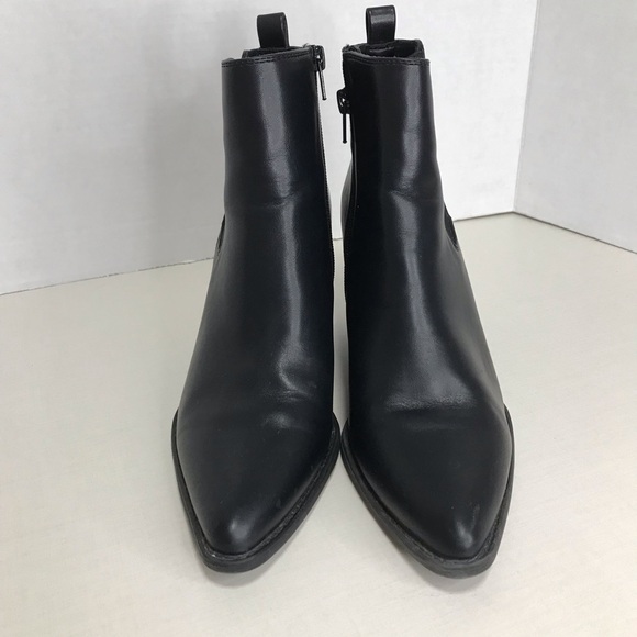 Naturalizer Soul Classic Black Chelsea Heeled Booties Size 8.5M - Picture 2 of 8